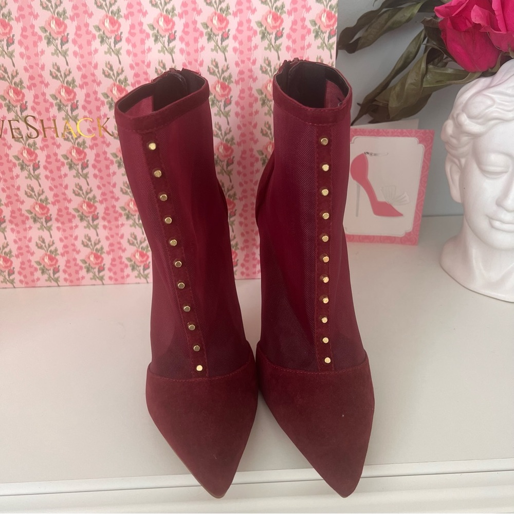 NEW Cabernet Studded Mesh Booties 💋 - Picture 4 of 6